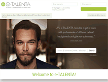 Tablet Screenshot of e-talenta.eu